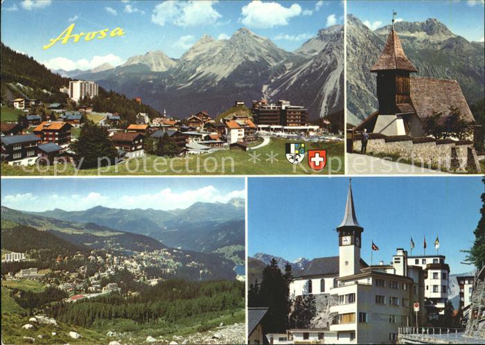 11695925 Arosa GR Innerarosa mit Furkahoerner Arosa