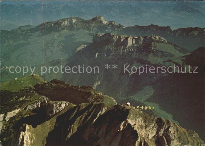 11696156 Ebenalp Photo aérienne Berggasthaus Schaefler Hoher Kasten Vorarlberg