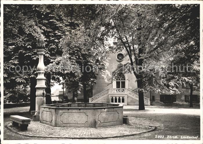 11696232 Zuerich Lindenhof Brunnen Zuerich