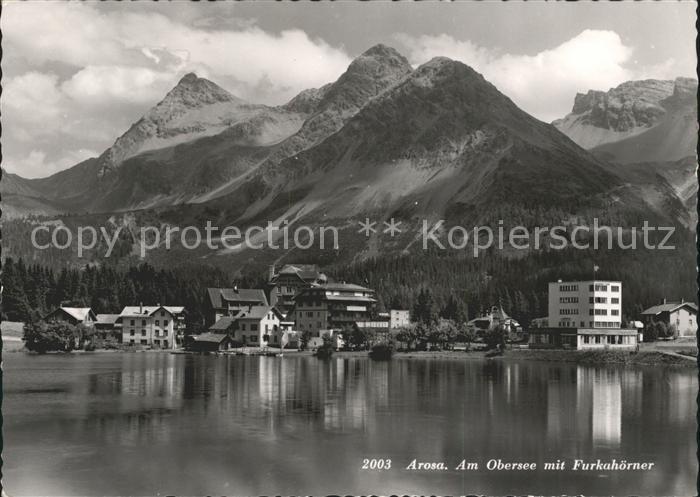 11696298 Arosa GR Obersee mit Furkahoerner Arosa