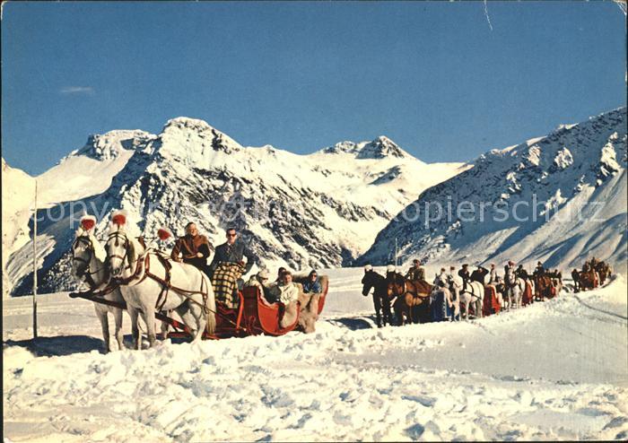 11698223 Arosa GR Promenade en traîneau tiré par des chevaux Arlenwald Arosa