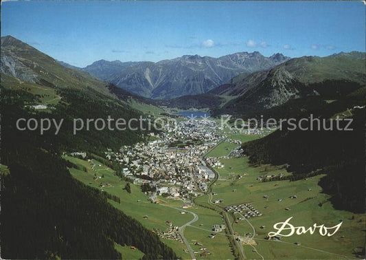 11698268 Davos GR Vue totale avec Aelpeltispitz Schilt Fergenhoerner Davos Plat