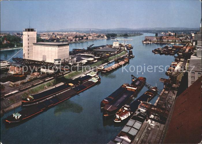 11698654 Basel BS Rheinhafen Kleinhueningen Dreilaendereck Freighter Basel BS