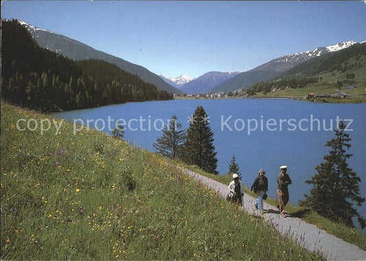 11698742 Davos GR Lac de Davos avec Tinzenhorn et Piz Mitgel Davos Platz