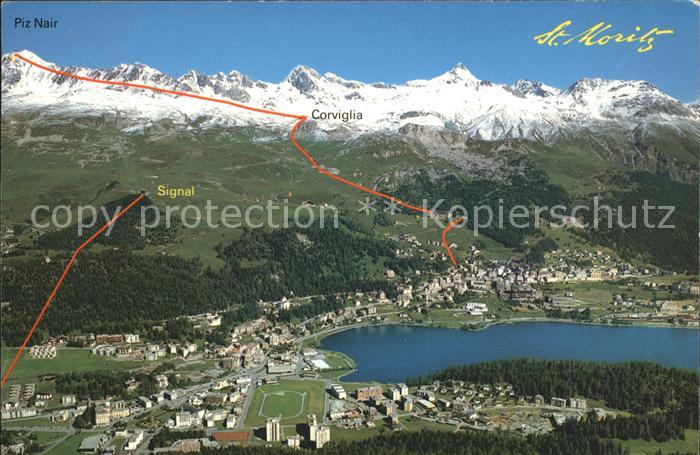 11701473 St Moritz GR Bad et Dorf Panorama St. Moritz