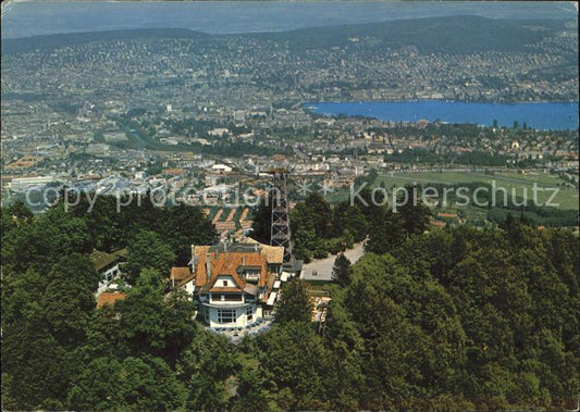 11701570 Uetliberg Zuerich Berghaus Uto Kulm mit Blick auf Zuerich Uetliberg Zue