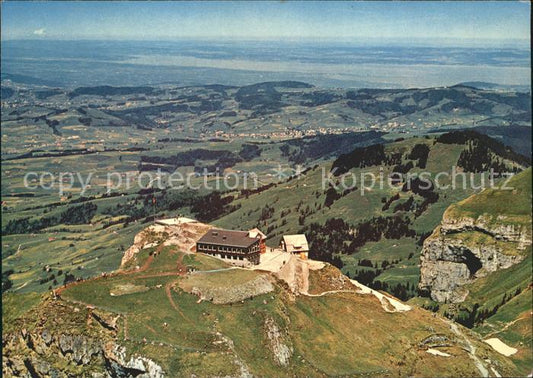 11701653 Hoher Kasten Berghotel Hoher Kasten avec vue sur le lac de Constance Photo aérienne H