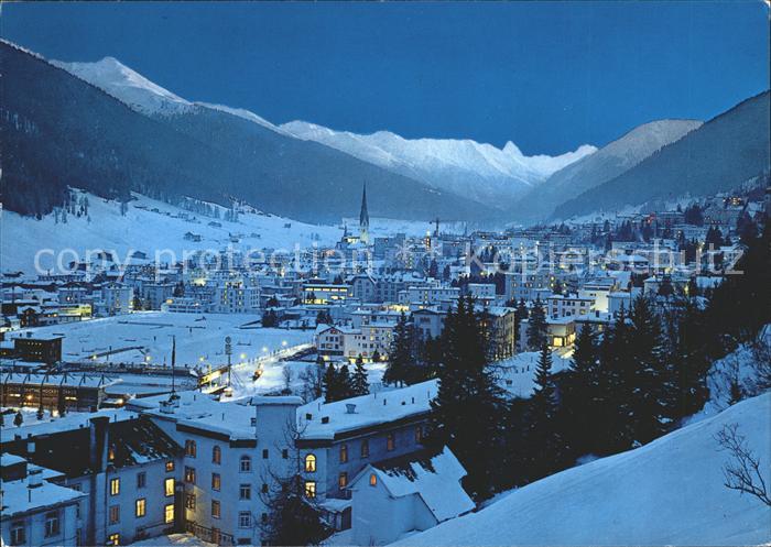 11703451 Davos GR Vue générale avec Tinzenhorn Davos Platz