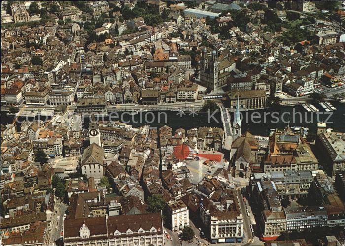 11703480 Zuerich Fliegeraufnahme Zuerich