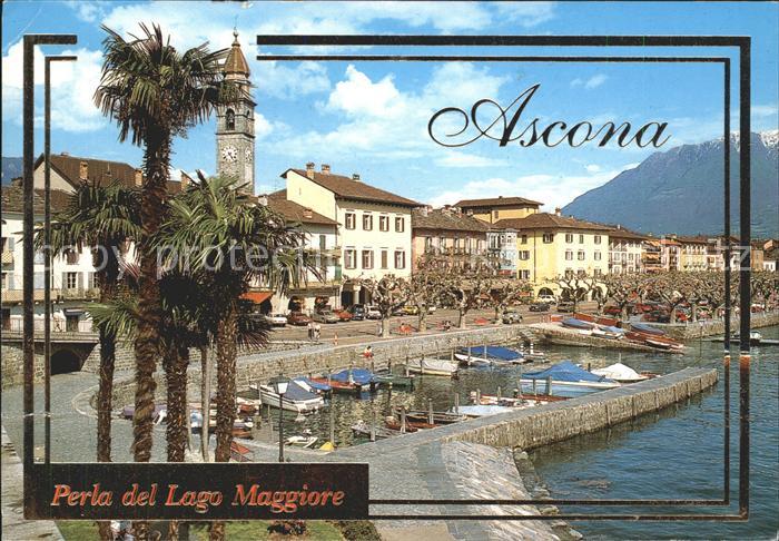 11703640 Ascona TI Partie am Bootshafen Ascona