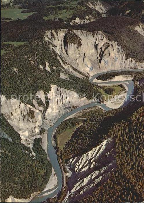 11703924 Flims Dorf Les gorges du Rhin Photo aérienne de Flims Dorf