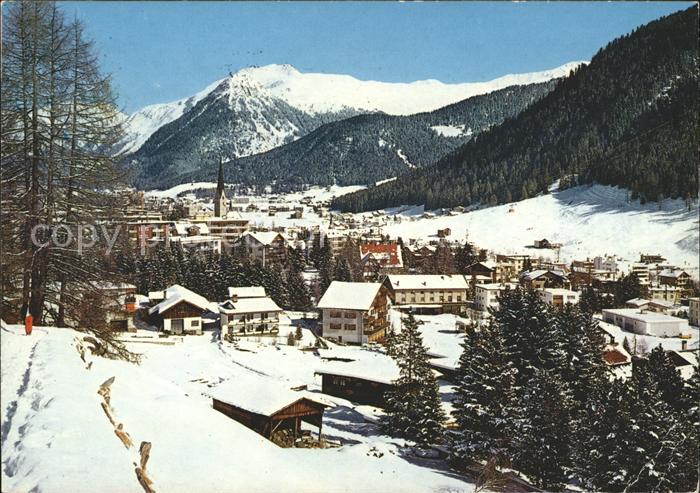 11710448 Davos GR avec Rhätikon Seehorn et Pischahorn Davos Platz