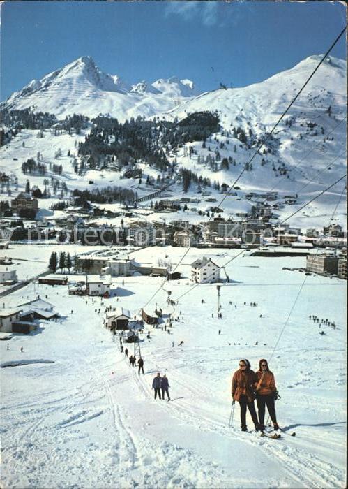 11713470 Davos GR Zone d'entraînement Bönda avec Parsennbahn Schiahorn et Dorfberg Dav