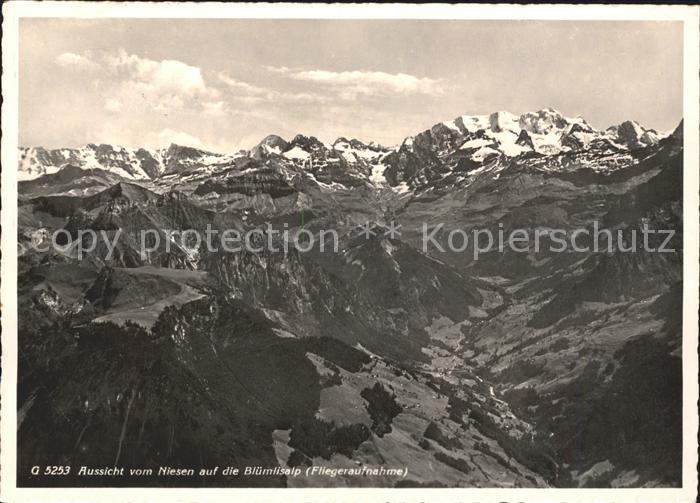 11715406 Niesen Kulm avec Bl?mlisalp Photo aérienne de Niesen