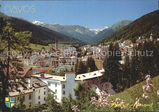 11715726 Davos GR avec Tinzenhorn et Piz Mitgel Davos Platz