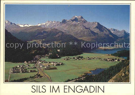 11701938 Sils Maria Grisons Photographie aérienne Piz da la Margna Lacs de Sils/Segl