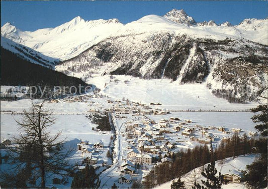 11701981 La Punt-Chamues-ch Photo aérienne contre le col de l'Albula et le Piz Kesch La Pu