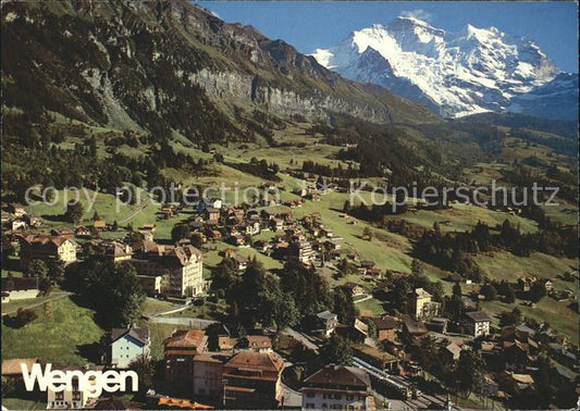 11702019 Wengen BE Photo aérienne avec la Jungfrau Wengen