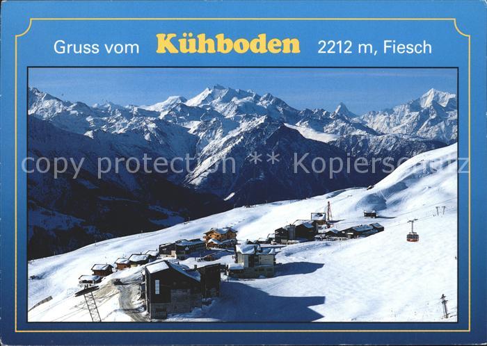 11702282 Kuehboden Photo aérienne du domaine skiable d'Eggishorn ob Fiesch sous l'eau