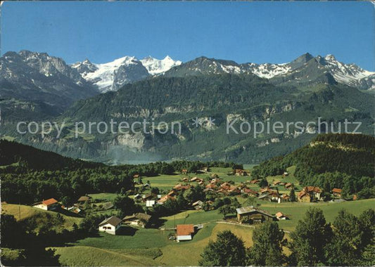 11702373 Hasliberg Hohfluh avec le groupe Wetterhorn Photo d'aviation de Hasliberg Golder.