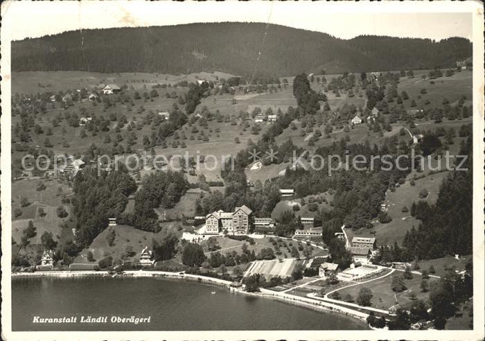 11719116 Oberaegeri Kurhaus Laendli Fliegeraufnahme Oberaegeri