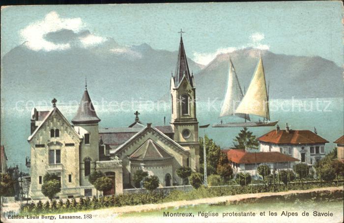 11732925 Montreux VD Église Protestante et Alpes de Savoie Montreux