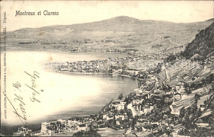 11732976 Montreux VD et Clarens Vue générale Montreux