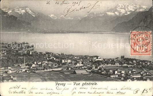 11732978 Vevey VD Vue générale Vevey