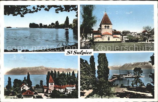 11733023 Lausanne VD Eglise St Sulpice Lac Léman Lausanne