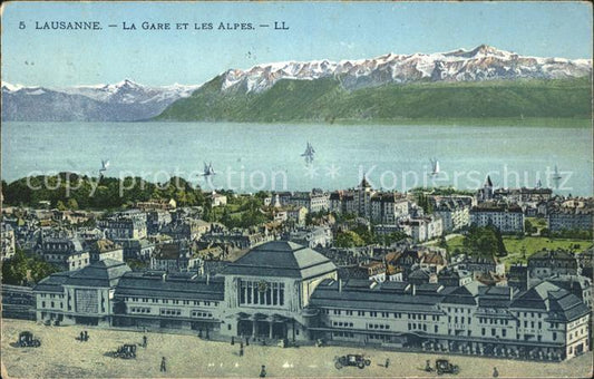 11733088 Lausanne VD La Gare et les Alpes Lausanne