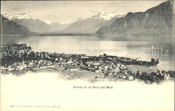 11733154 Vevey VD et la Dent du Midi Vevey