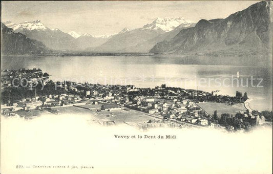 11733154 Vevey VD et la Dent du Midi Vevey