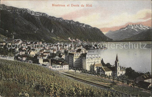 11733234 Montreux VD et Dents du Midi Montreux