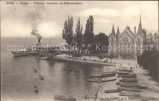 11733288 Vevey VD Château Couvreu et Debarcadere Vevey