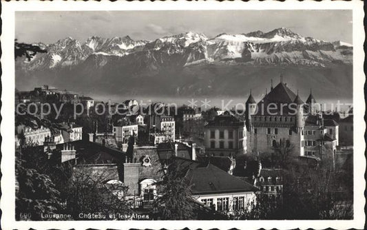 11733290 Lausanne VD Château et les Alpes Lausanne