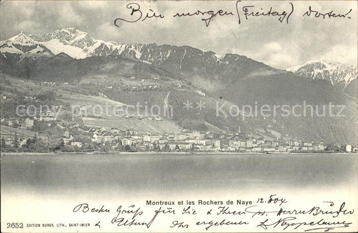 11733313 Montreux VD et les Rochers de Naye Montreux