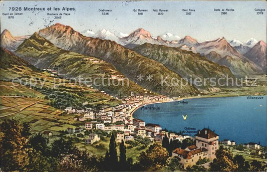 11731753 Montreux VD et les Alpes Montreux