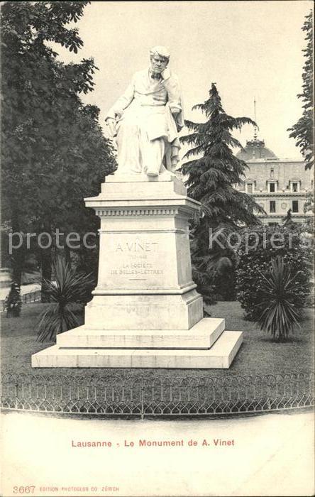 11731829 Lausanne VD Monument de A Vinet Lausanne