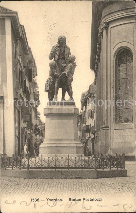 11731833 Yverdon VD Statue Pestalozzi