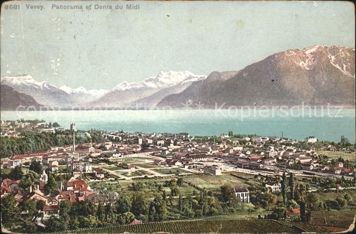 11731894 Vevey VD Panorama et Dent du Midi Vevey