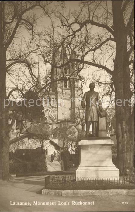 11731968 Lausanne VD Monument Louis Ruchonnet Lausanne