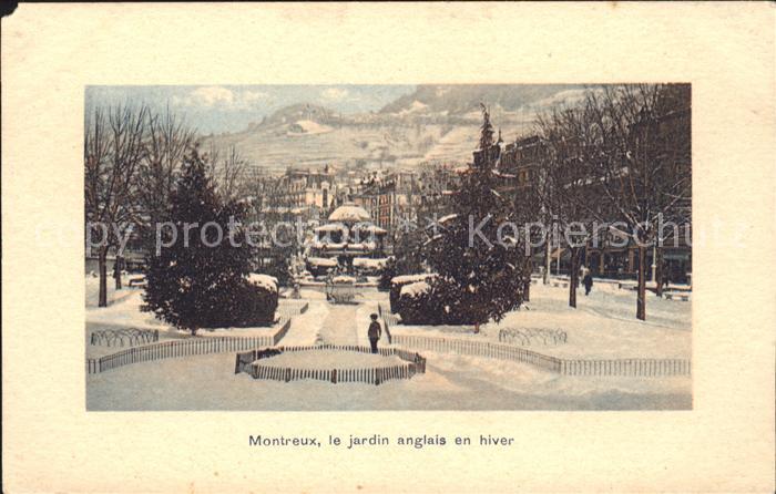 11732053 Montreux VD Le jardin anglais en hiver Montreux