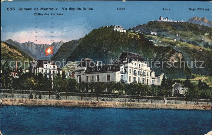 11732092 Montreux VD Kursaal de Montreux Vu depuis le lac Montreux