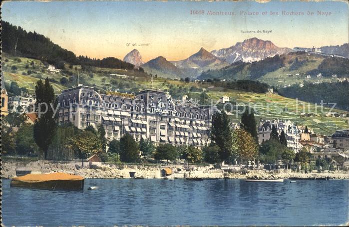 11732113 Montreux VD Palace et les Rochers de Naye Montreux