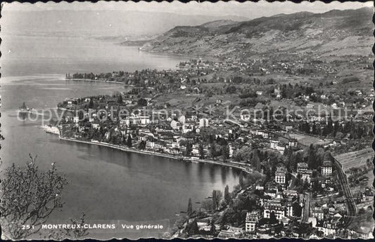 11732119 Montreux VD et Clarens Vue générale Montreux