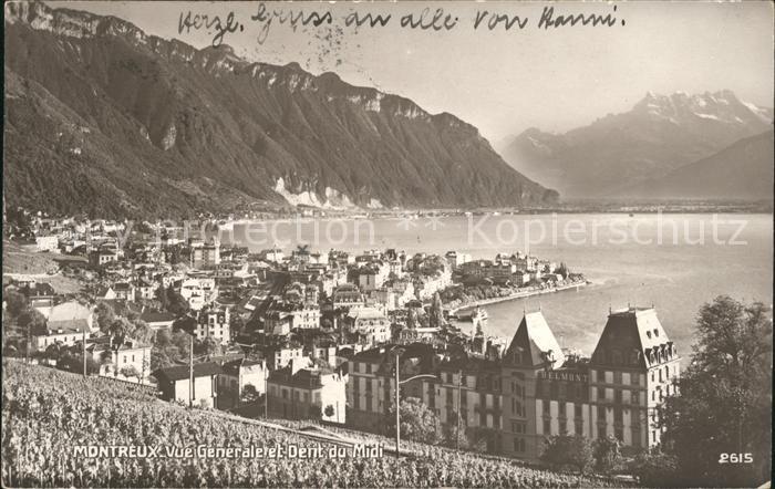 11732192 Montreux VD Vue générale et Dent du Midi Montreux