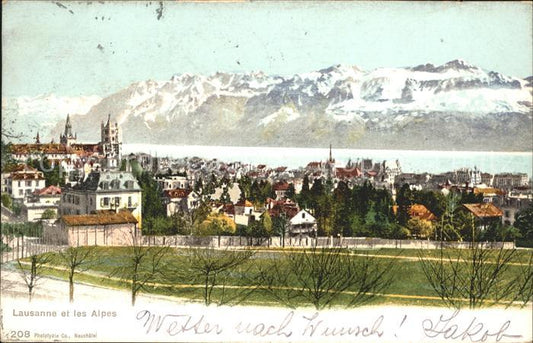 11735807 Lausanne VD et les Alpes Lausanne