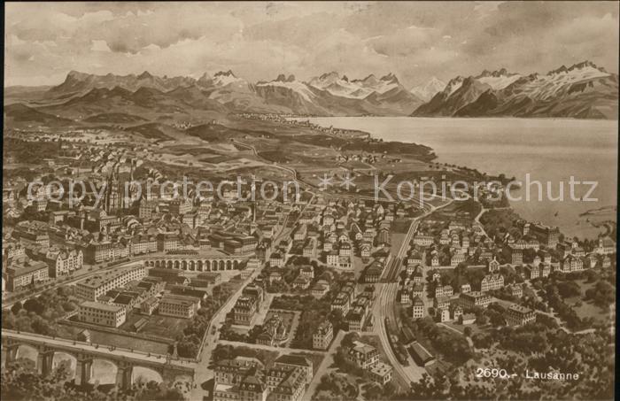 11735840 Lausanne VD Vue aérienne Lausanne