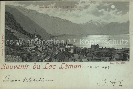 11736110 Montreux VD et Dent du Midi Lac Léman Montreux VD