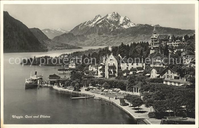 11736973 Weggis Vierwaldstaettersee Fliegeraufnahme Vierwaldstaettersee und Pila